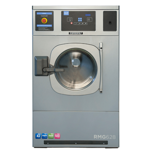 Lavadora rígida 28kg Girbau RMG-628 con Factor G 200 y control Logi Pro para lavanderías profesionales